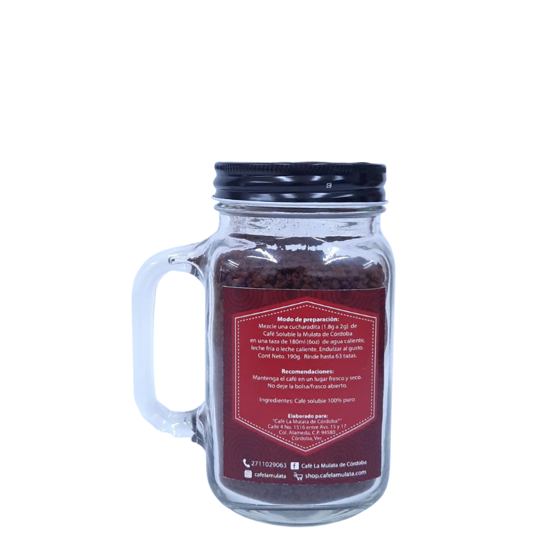 Café soluble mason jar 190g